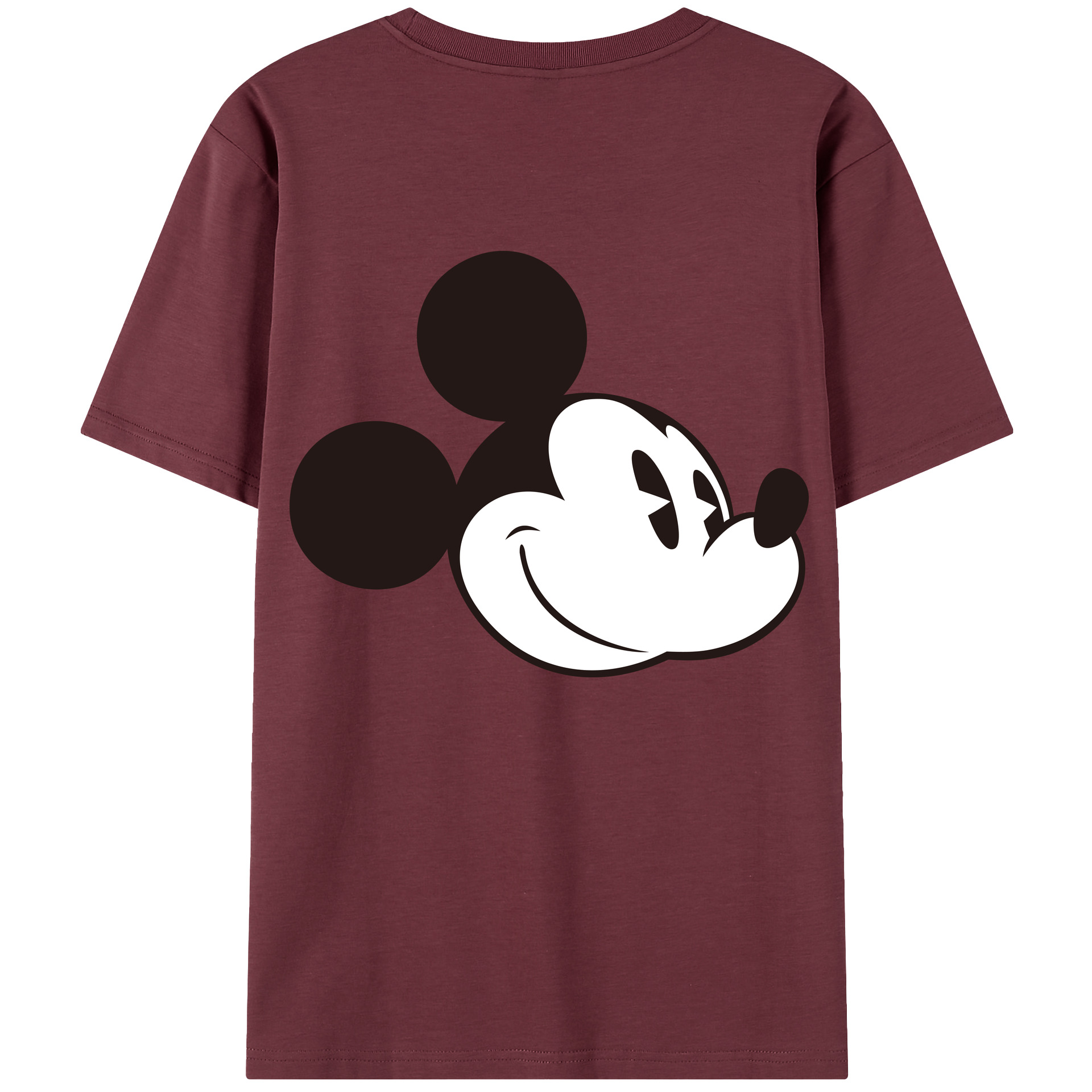 （画像用） ミッキーマウス Mickey Mouse 綿100％半袖Tシャツ（背面プリント）